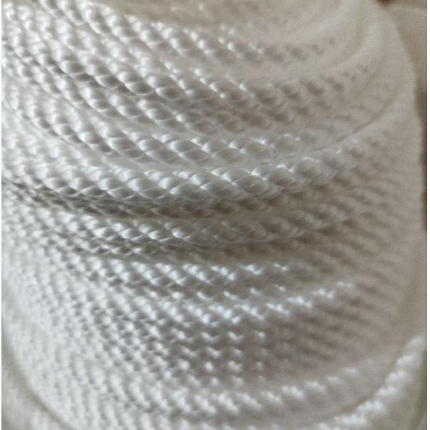 1 Roll Tali Tambang Ukuran 6mm -+220Meter Nylon Putih Nilon Ikat Barang Kuat