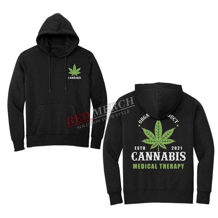 Jaket Sweater Hoodie Cannabis Medical Therapy