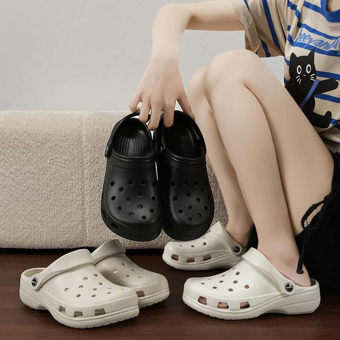 Sandal Platform Cloud Cushion Unisex Baru, Sandal Tertutup Nyaman Modis, Anti Bau, Anti Selip untuk 