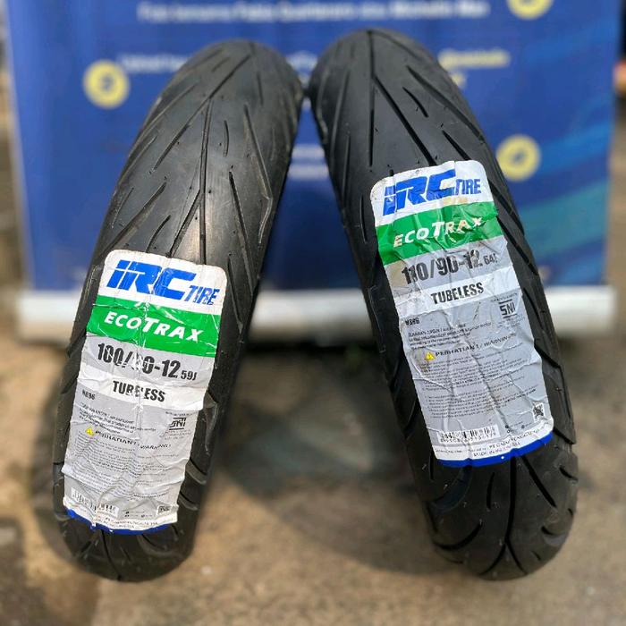 Paket IRC Ban Motor Scoopy Freego IRC ECOTRAX 100/90-12 & 110/90-12 Tubeless Produksi 2025