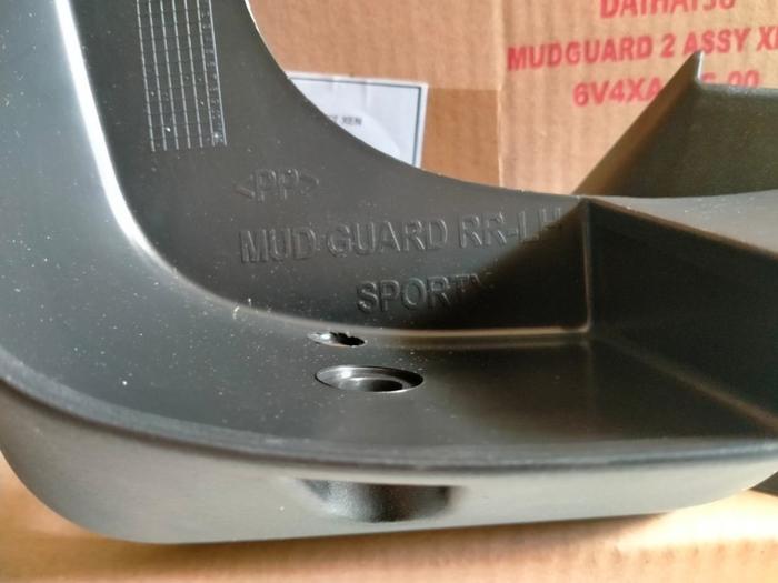 mudguard mud guard karpet lumpur xenia 2016 2017 2018 sporty ori - DEPAN
