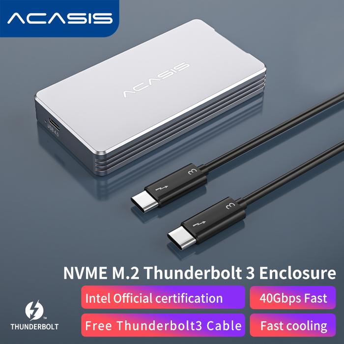 Acasis Thunderbolt 3 Mobile Enclosure M.2 NVME SSD External Hard