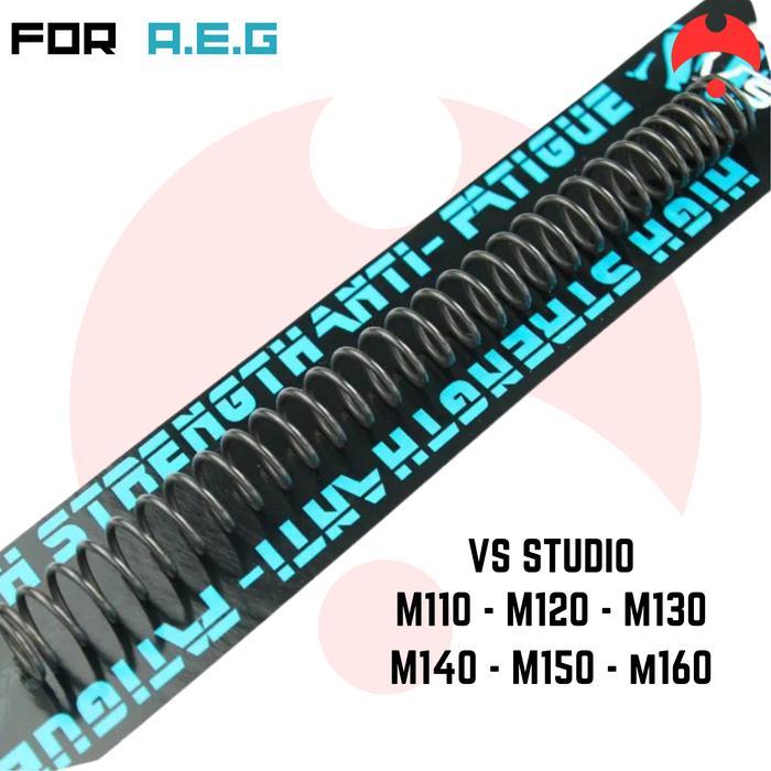 STOK TERBATAS !!!! VS STUDIO SPRING M 110 120 130 140 150 160 (SHORT) UPGRADE PER FOR AEG AIRSOFT VU