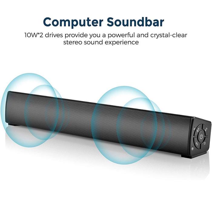 Wireless Bluetooth Speaker 20W SoundBar Portable Mini Stereo TV