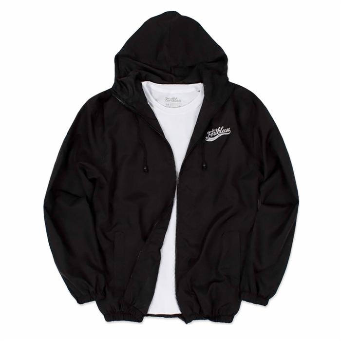 Fortklass Track Suit Jacket Windbreaker Jaket Running Lari Gym Parasut Pria Jaket Lari Gym Parasut A