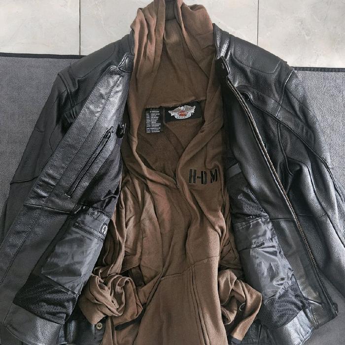 jaket kulit harley davidson original