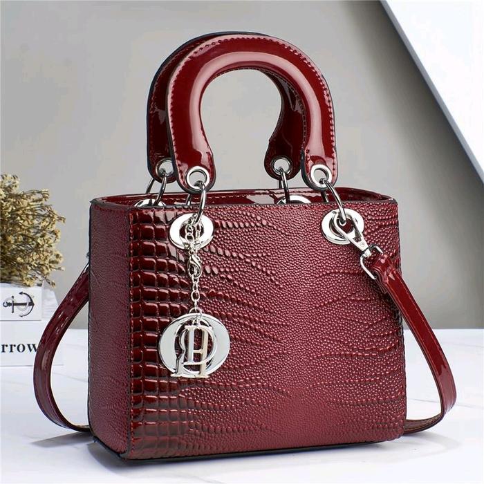 JT602021-wine Tas Handbag Fashion Import Elegan Wanita Cantik