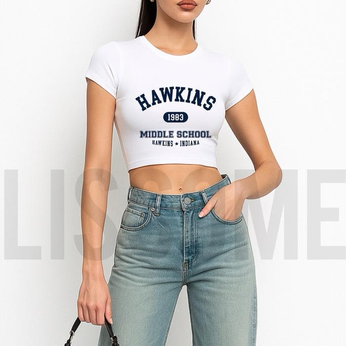 hawkins - croptop Atasan  Wanita