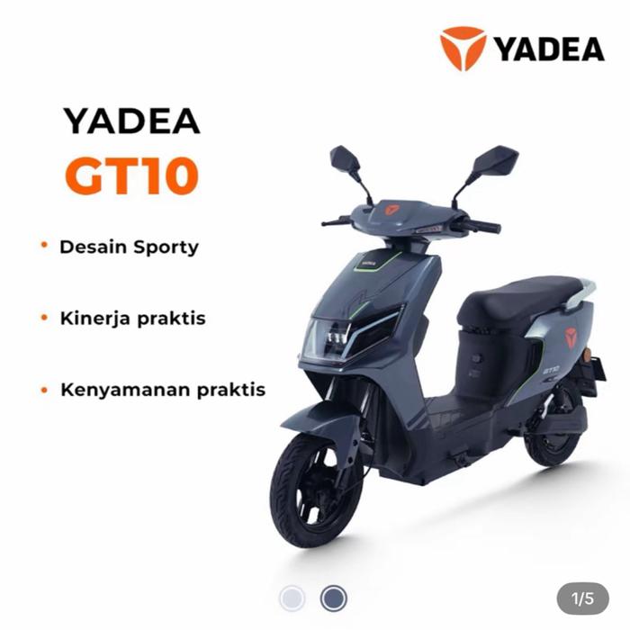 Yadea Sepeda Listrik GT10 Desain Sporty Kinerja Praktis & Kenyamanan Praktis untuk Mobilitas Anda