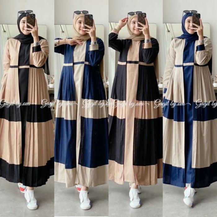 READY DRESS  AQSHANA  ORIGINAL GAGIL FASHION BY OVA BUSUI FRIENDLY