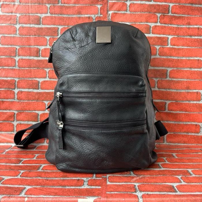 TAS RANSEL KULIT ASLI PRIA COURONNE SECOND BRANDED HITAM / TAS RANSEL COURONNE KULIT ASLI PRIA