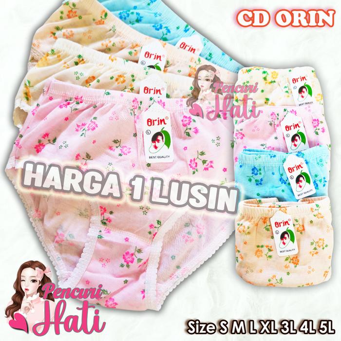 ORIN Celana Dalam Wanita CD Lusinan Murah GROSIR CD Wanita Orin Motif Bunga
