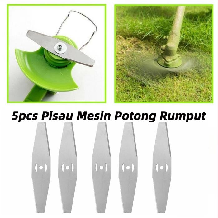 5pcs Pisau Mesin Potong Rumput/pisau Potong Rumput/mata Pisau Mesin Potong Rumput/pisau Potong Rumpu