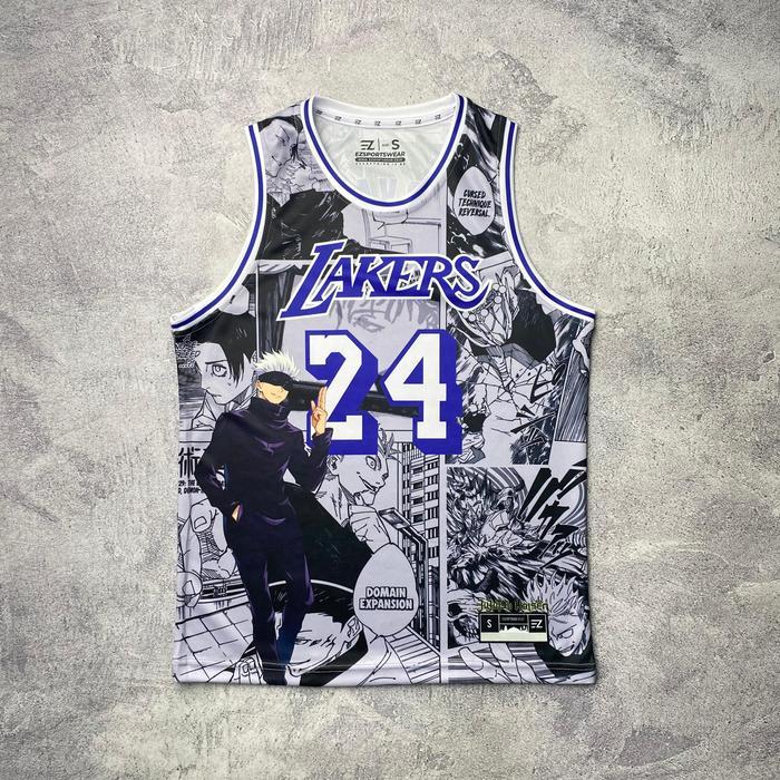 AtarPedia [ORIGINAL] Jersey Bryant Lakers #24 Custom GOJO - Swingman Bola Basket  Baju Kaos T-Shirt 