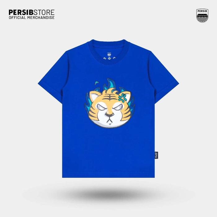 PERSIBSTORE KAOS DISTRO ANAK T-SHIRT BOBOTOH PERSIB BANDUNG PRABU ANGRY Biru Official Merchandise