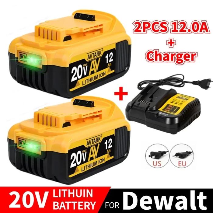 DCB200 20V Battery Compatible with dewalt power Tools 18V 12Ah rechargeable electric tool Lithium ba