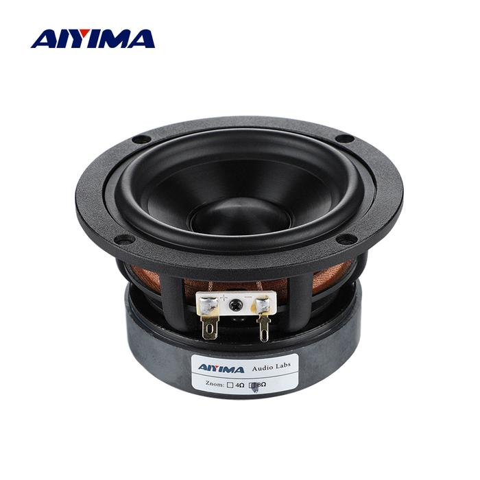 AIYIMA 1Pcs 4 Inch Midrange Bass Audio Speaker 4 8 Ohm 50W Woofer