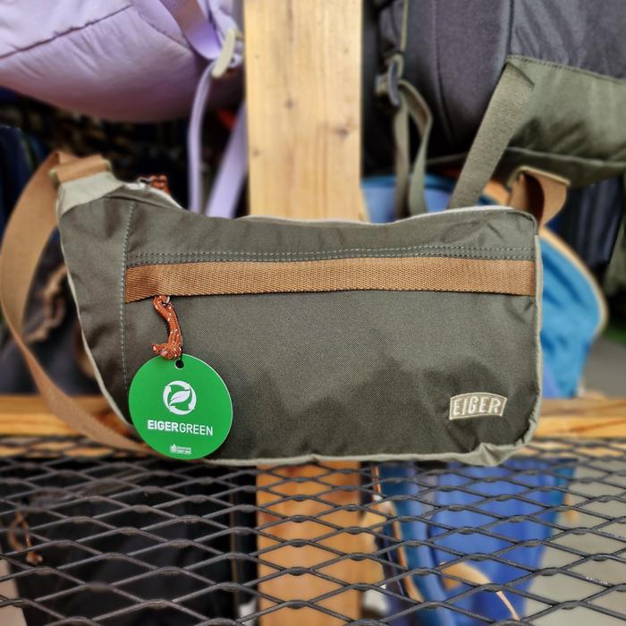 WAIST BAG EIGER 9602 WAGEN SLING BAG-1L-TAS SELEMPANG COWOK-DAILY FASHION USE PRIA-OLIVE