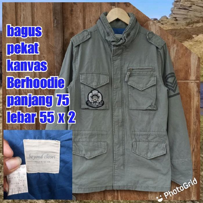 jaket parka army military green hijau m65 fashion beyond closed