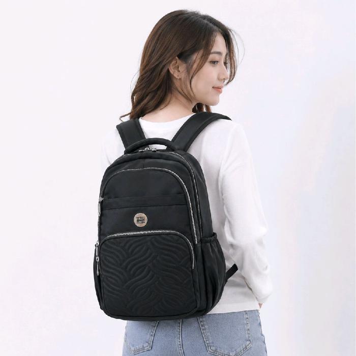 Sighmon Tas ransel JUMBO wanita tas backpack cewek tas punggung Tas sekolah import bahan Kanvas anti