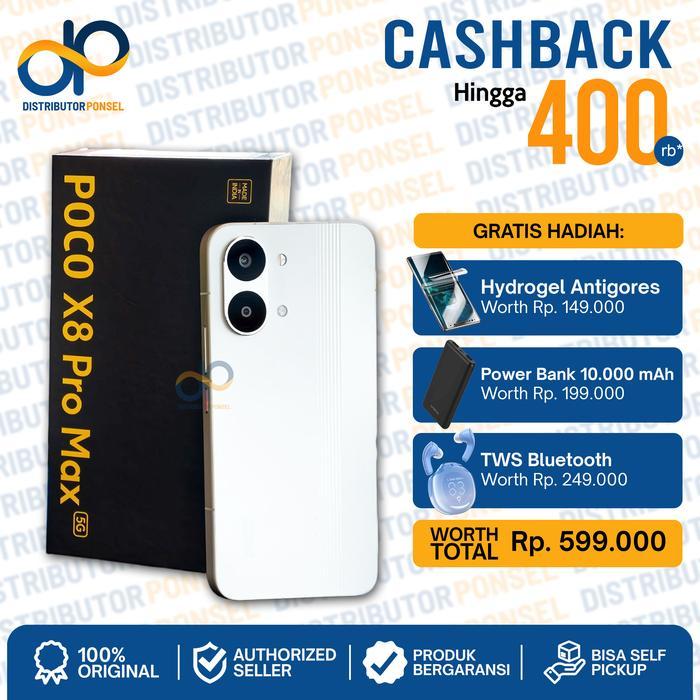 CUCI GUDANG Xiaomi Poco X8 Pro Max 5G 12/256GB 12/512GB X 8 Promax Garansi Resmi Not X 7 X7 P