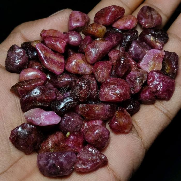 batu rubi daging asli natural tanpa treatment / bahan batu ruby / bongkahan batu ruby madagaskar / r