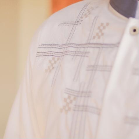 GOJEK Uzma Baju Koko Pria Lengan Pendek Original Putih Katun [bw001] **