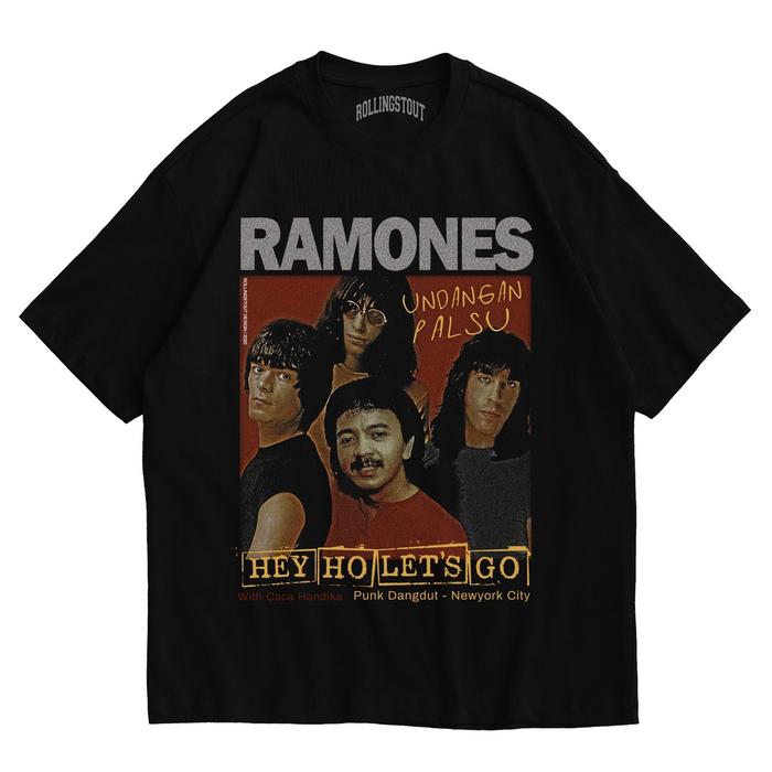 Rollingstout Tshirt - Ramones | Kaos Band | Caca Handika | BAJU MUSIK METAL ROCK