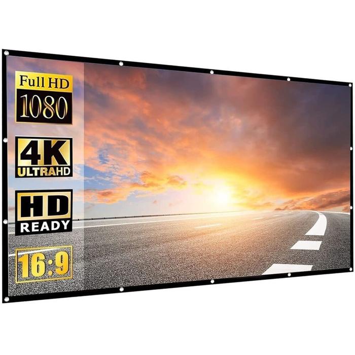 Projector Screen Portable Movie Screen for Outdoor Indoor Foldable