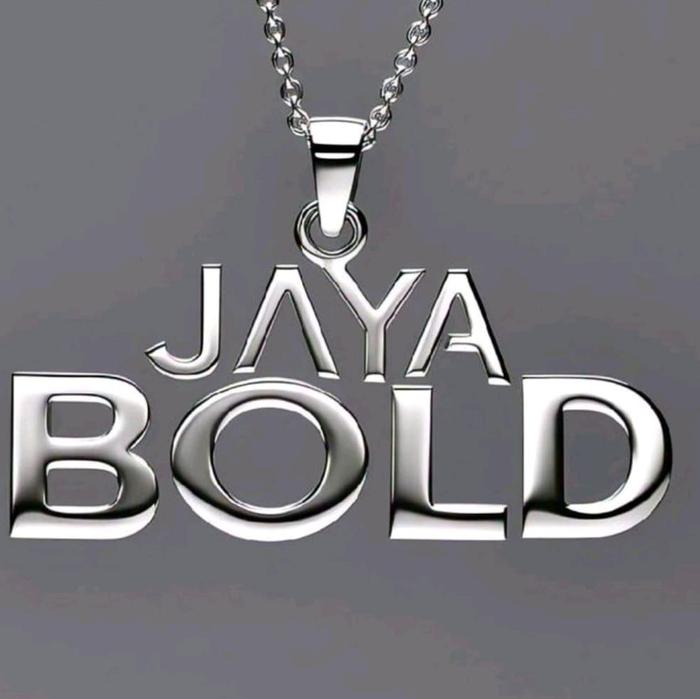 jaya bold Asesoris Kalung Nama JAYA BOLD Logo Terbaru Kualitas Terbaik untuk Dinding