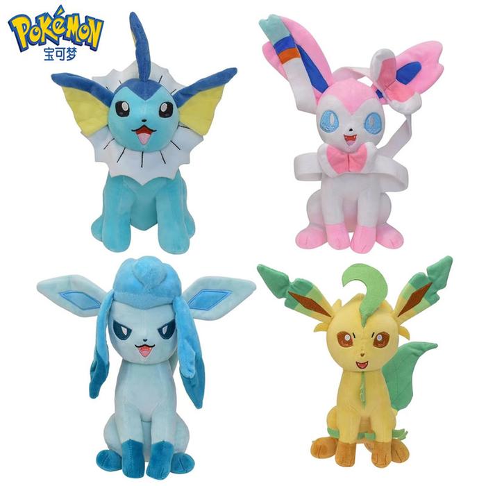 Pokemon Plush Anime Figure Pikachu Vaporeon Sylveon Cartoon Plush