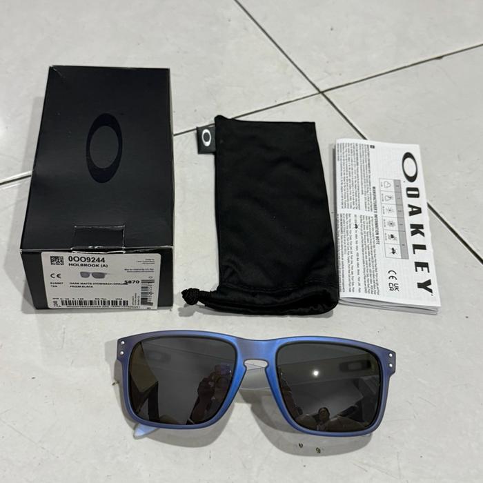 Sunglasses Oakley Holbrook Asian Fit Dark Matte Stonewash Opaline Prizm Black Original