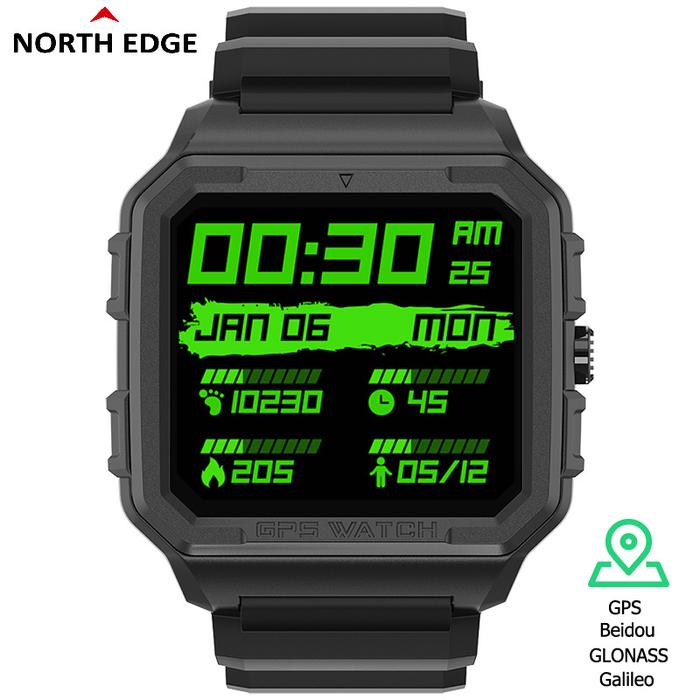 NORTH EDGE Jam Tangan Pintar Olahraga Pria GPS GLONASS Gerakan