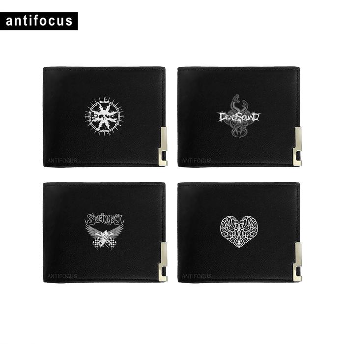 Dompet Burgerkill Deadsquad Lawless PWG Seringai Pee Wee Gaskins | Saku Wallet Lipat Kulit Kanvas PU