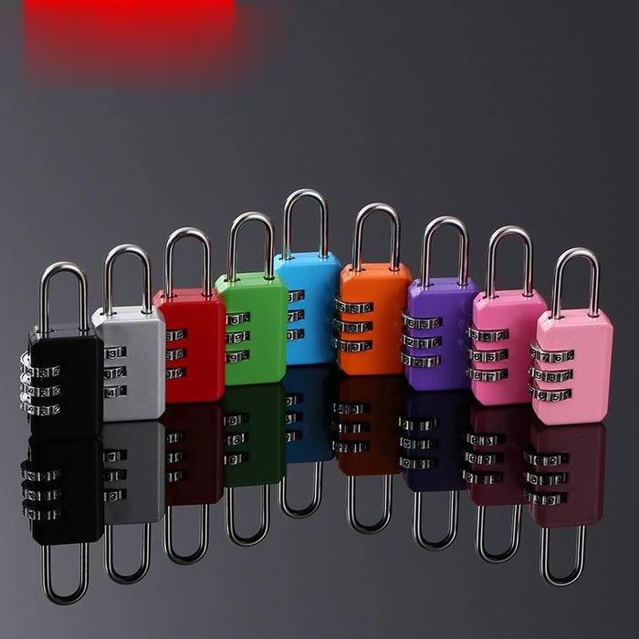 Gembok Koper Nomor / Gembok Anti Maling / Gembok Nomor / Gembok Angka Multifungsi / Gembok Pin /Gemb