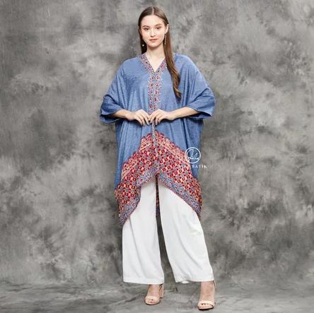 AIRA BATIK_ Alisa Kaftan Tunik Batik | Kaftan Batik | Kaftan Oversize | Kaftan Lebaran | Kaftan Raya