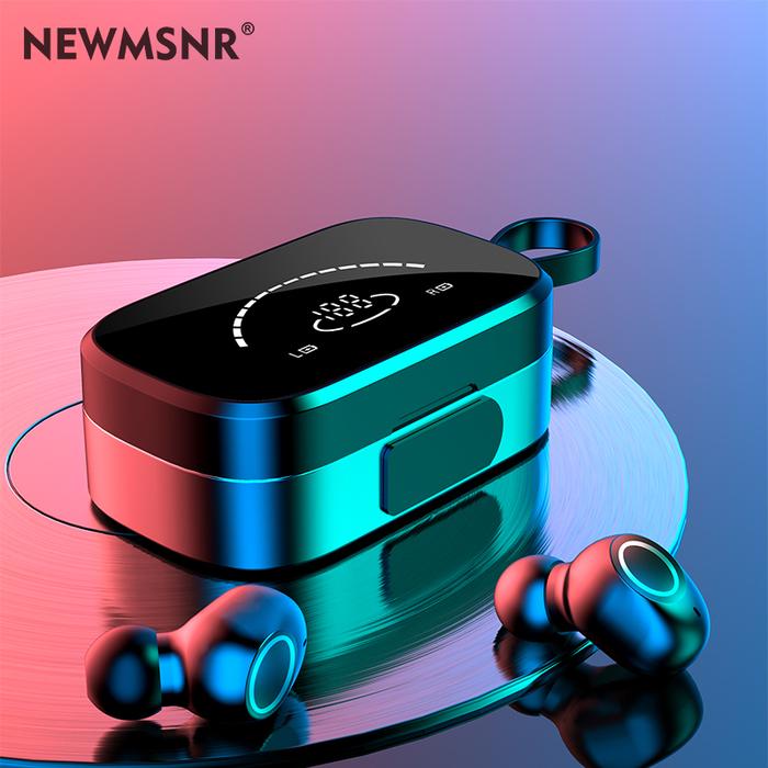 Newmsnr Earphone Bluetooth Desain Cermin, Earphone Bluetooth Suara