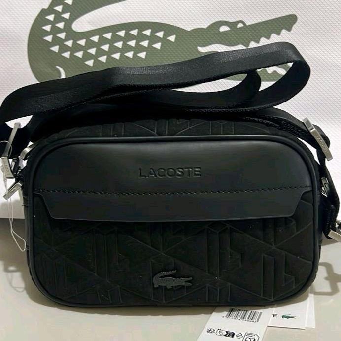 Lacoste Small The Blend Crossbody Tas Selempang Pria - Black