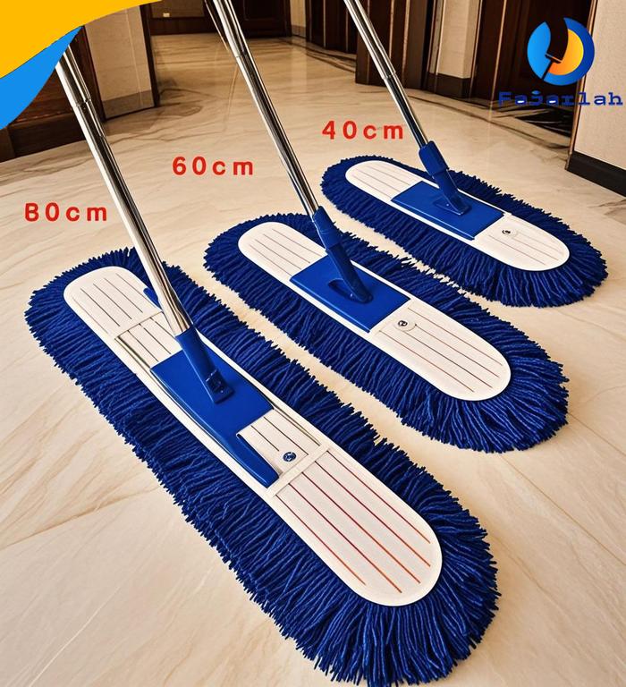 FAJARLAH lobby duster full set sapu lobby tangkai mop pel lobby lantai masjid pel apartemen - 40cm