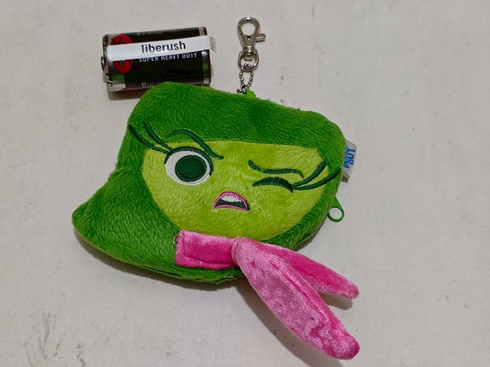 Disney inside out disgust plush doll boneka wallet pouch