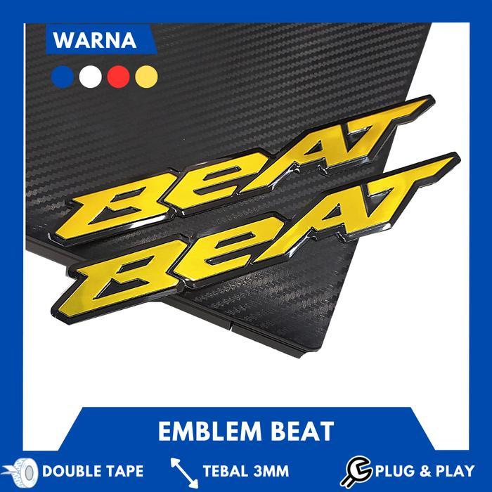 EMBLEM BEAT TIMBUL LOGO BEAT BUKAN STICKER TIMBUL MOTOR EMBLEM LOGO 3D