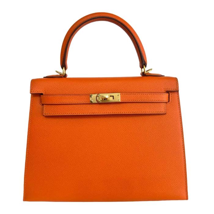 Tas 26Hermes Kelly26 Warna Oranye Premium Selempang Wanita
