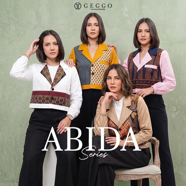 NEMA Blazer Series Blazer Batik Wanita Suede Casual GEGGO