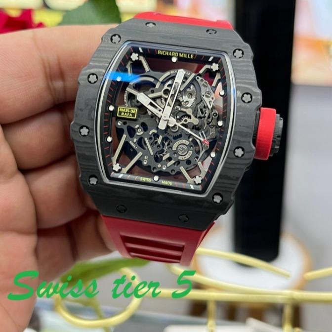 35 SWISS TIER 5RichardMille RM35-02 Carbon Fiber Swiss Automatic Mechanical Watch