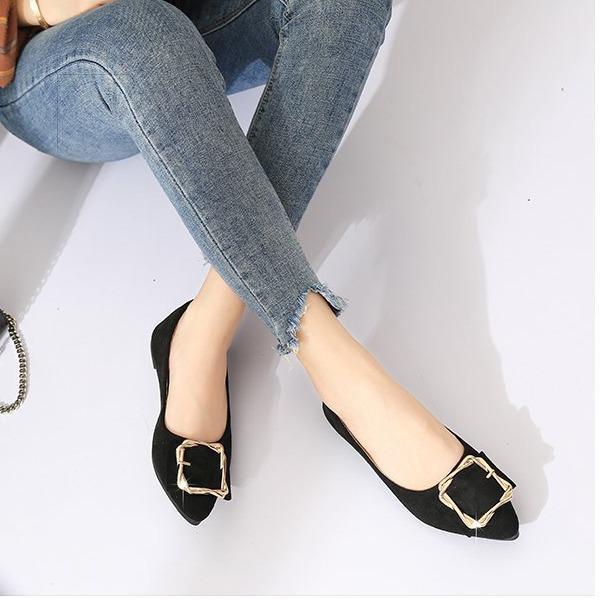 [BrandedBaby] Flat Shoes Wanita Simple Elegant Flat Shoes Kerja wanita