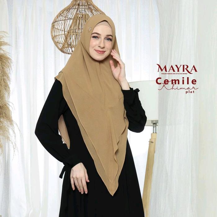 Khimar CEMILE PLAT By Mayra/ Khimar Syari Cantik