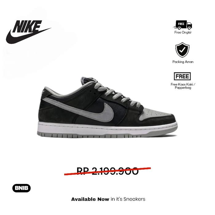 Sepatu Nike SB Dunk Low J-Pack - Black Grey