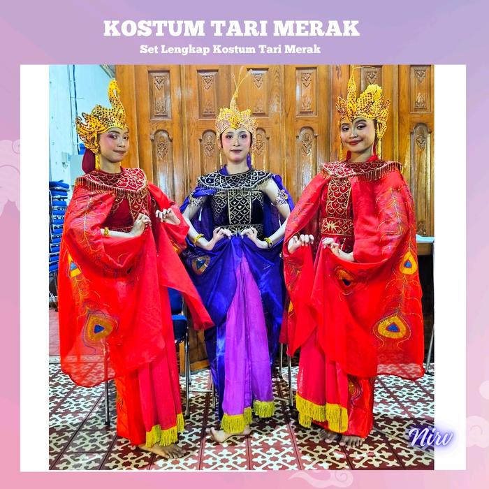 koatum tari merak/baju tari merak/set lengkap tari merak