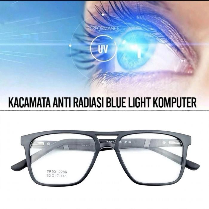 Kacamata Frame Police Lensa Antiradiasi Plus Minus Model Aviator