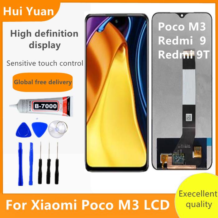 6.53" Original For Xiaomi Poco M3 LCD Display Touch Screen Digitizer